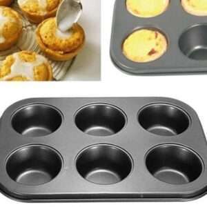 6pcs slot queen cake baking tins