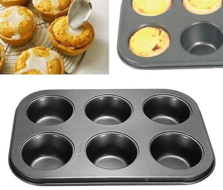 6pcs slot queen cake baking tins