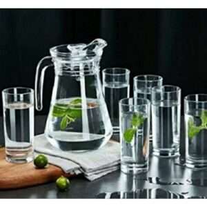 7Pcs Quality Water Set 6 Glasses With 1 Jug