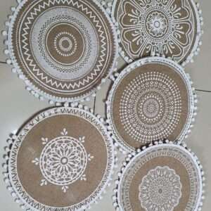6pcs Set African Print Heavy Table Mats