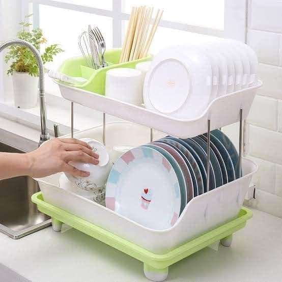 Multi Functional Plastic Dish Drainer/rack