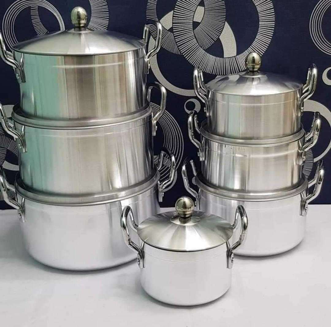Tornado Stainless Alluminium Cookware Pot Sufuria Set