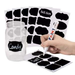 Easy to write and erase Pantry sticker organizing labels