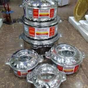 6 pcs hot pot set of 6 stainless steel heavy duty quality
