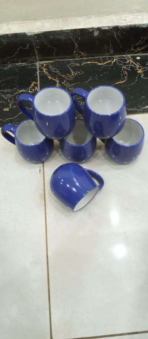 pot mugs blue