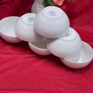 6pcs White ceramic bowls