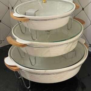 White plain Food warmers